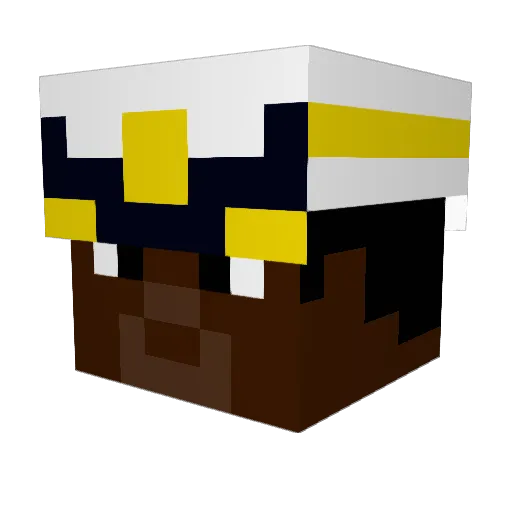 Alm1ghtyRubix Minecraft avatar head, 3D render