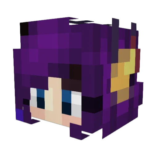 Alma9000 Minecraft avatar head, 3D render