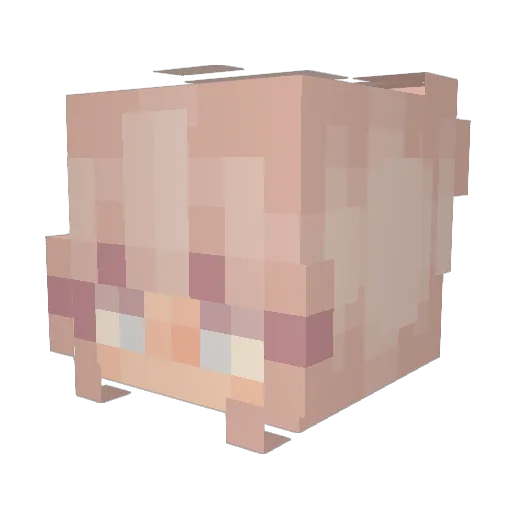 AlmaPaint Minecraft avatar head, 3D render