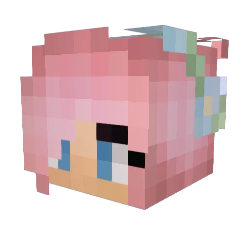 AlmaSA2012 Minecraft avatar head, 3D render
