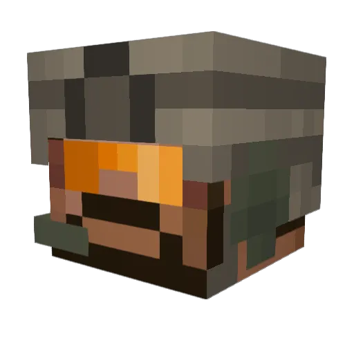 AlmaSparky Minecraft avatar head, 3D render