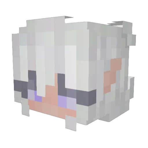 Alma_Aura Minecraft avatar head, 3D render