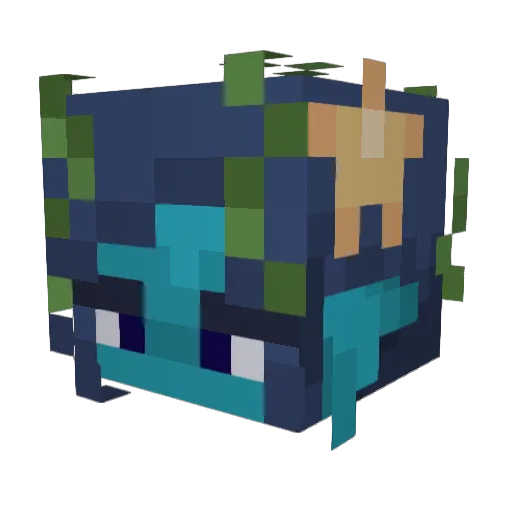 Almabel Minecraft avatar head, 3D render