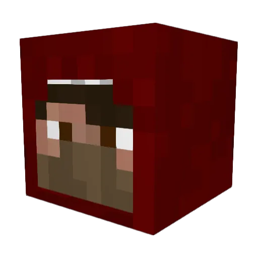 Alman01 Minecraft avatar head, 3D render