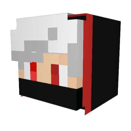 Alman525 Minecraft avatar head, 3D render