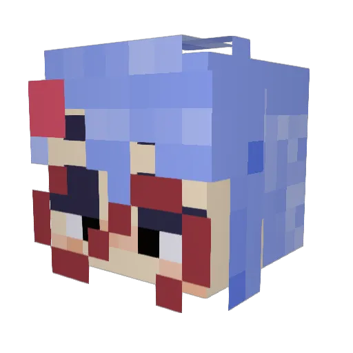 Almanyte Minecraft avatar head, 3D render