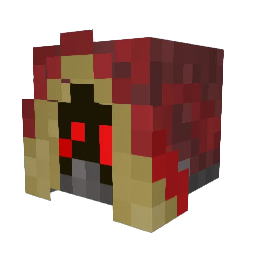 Almarax Minecraft avatar head, 3D render