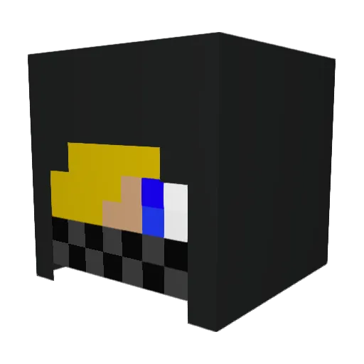 Almarb Minecraft avatar head, 3D render
