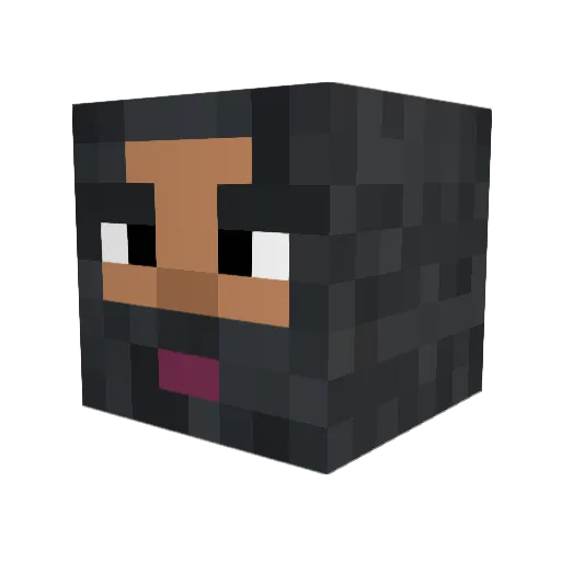 Almax33 Minecraft avatar head, 3D render