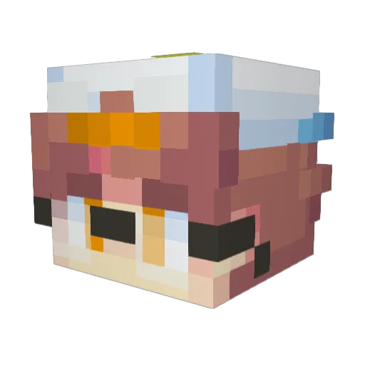 AlmazYT_ Minecraft avatar head, 3D render