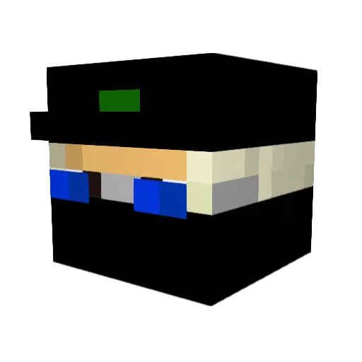 AlmeidaRDG Minecraft avatar head, 3D render