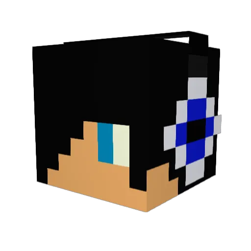 Almiens Minecraft avatar head, 3D render