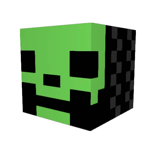 AlmightyGamerYT Minecraft avatar head, 3D render