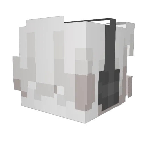 AlmightyJimmy Minecraft avatar head, 3D render