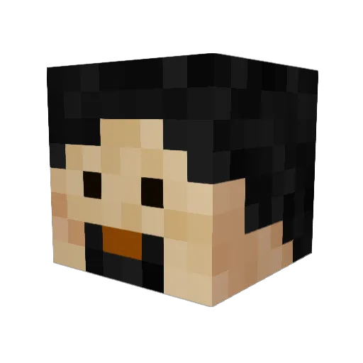 AlmightyKoffer Minecraft avatar head, 3D render