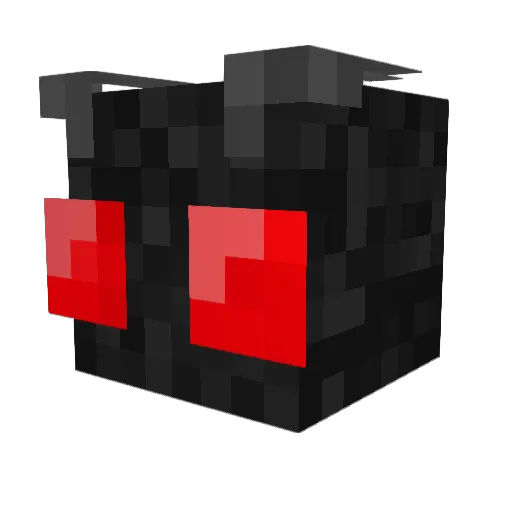 AlmightyMothman Minecraft avatar head, 3D render
