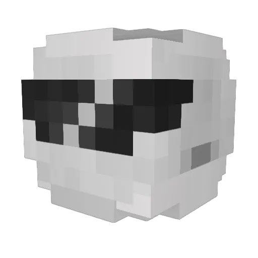 AlmightyStig Minecraft avatar head, 3D render
