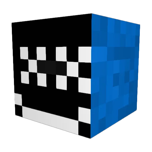 AlmightyTwo Minecraft avatar head, 3D render