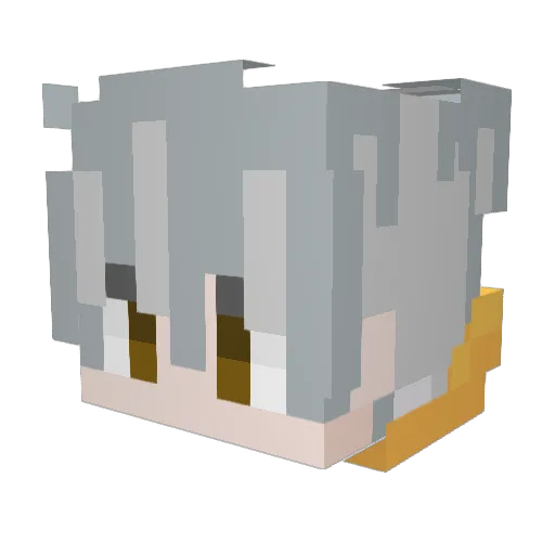 Almightydei Minecraft avatar head, 3D render