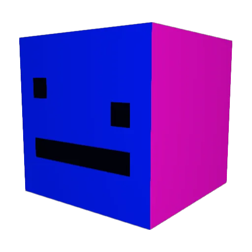 AlmightysVibin Minecraft avatar head, 3D render