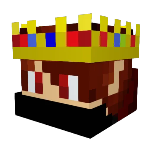AlmoSon Minecraft avatar head, 3D render