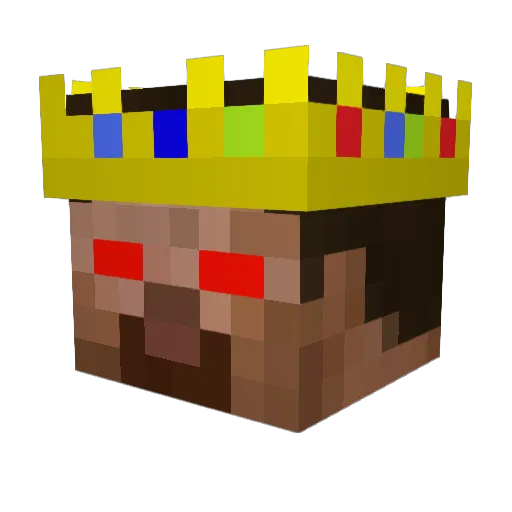 AlmondExpert158 Minecraft avatar head, 3D render