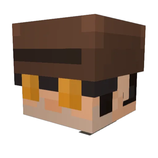 AlmondTester763 Minecraft avatar head, 3D render