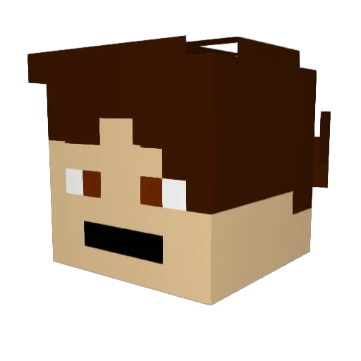 Almondmilk6344 Minecraft avatar head, 3D render
