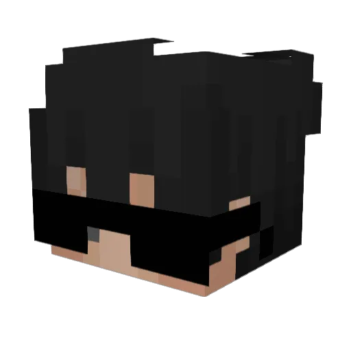 Almoritox Minecraft avatar head, 3D render