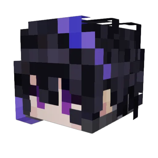 AlmosAxton Minecraft avatar head, 3D render
