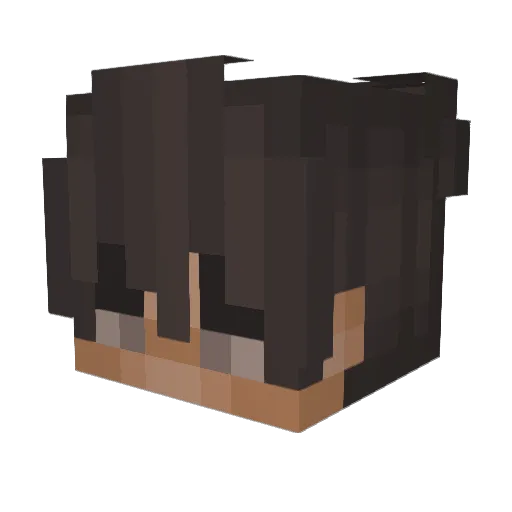 AlmostCrying Minecraft avatar head, 3D render