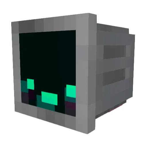 AlmostRilley Minecraft avatar head, 3D render