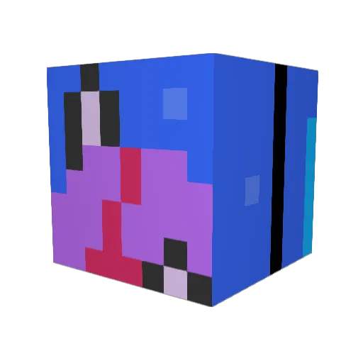 AlmostYote Minecraft avatar head, 3D render