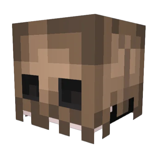 Almost_Koharu Minecraft avatar head, 3D render