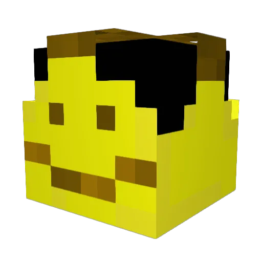 Almozzah Minecraft avatar head, 3D render