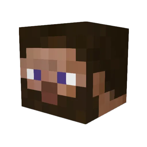 Almuredin Minecraft avatar head, 3D render