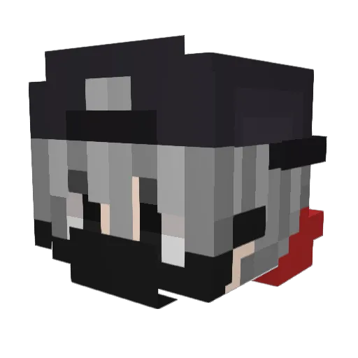 Alne401 Minecraft avatar head, 3D render