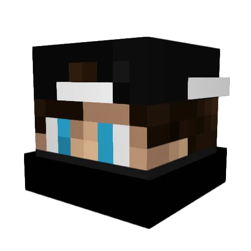 AloTV Minecraft avatar head, 3D render