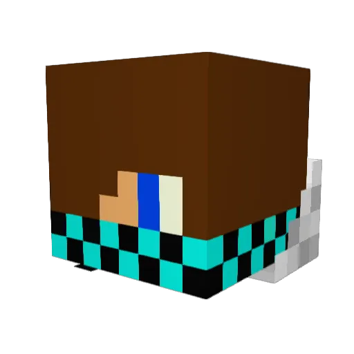 Alo_Amilli Minecraft avatar head, 3D render