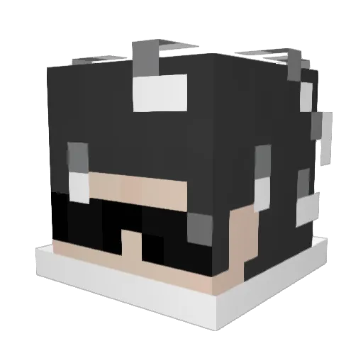 Aloantube1 Minecraft avatar head, 3D render