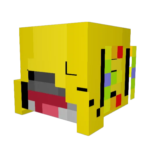 Aloaxx Minecraft avatar head, 3D render