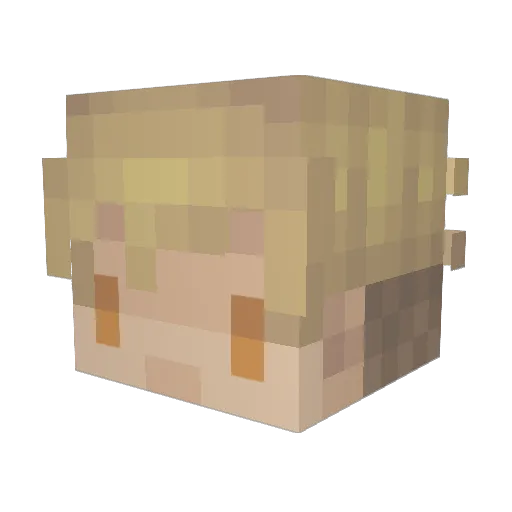 Alodark_42 Minecraft avatar head, 3D render