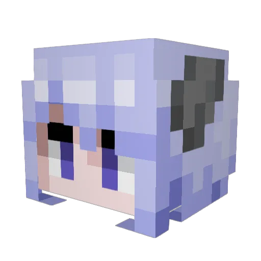 Alodo Minecraft avatar head, 3D render