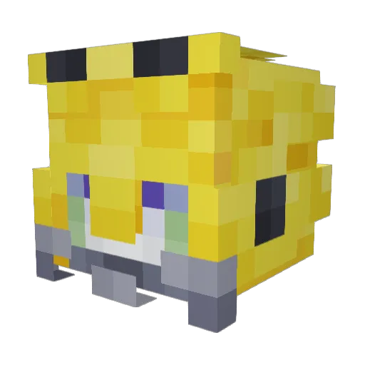 Alof4 Minecraft avatar head, 3D render