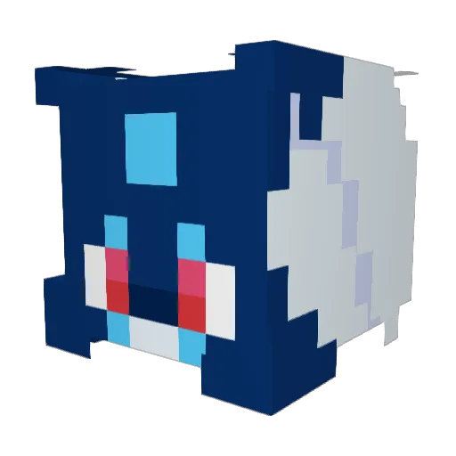 Alofret Minecraft avatar head, 3D render