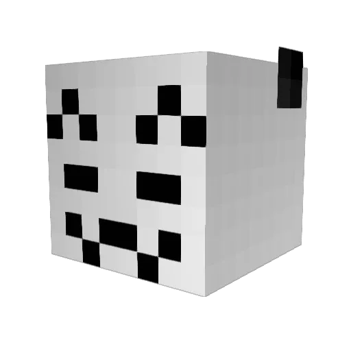 Aloha_M8 Minecraft avatar head, 3D render