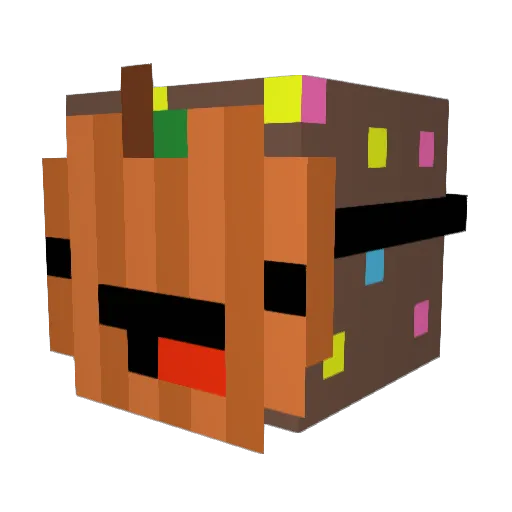 Alois10 Minecraft avatar head, 3D render
