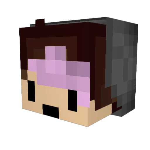 AlolanRattata Minecraft avatar head, 3D render