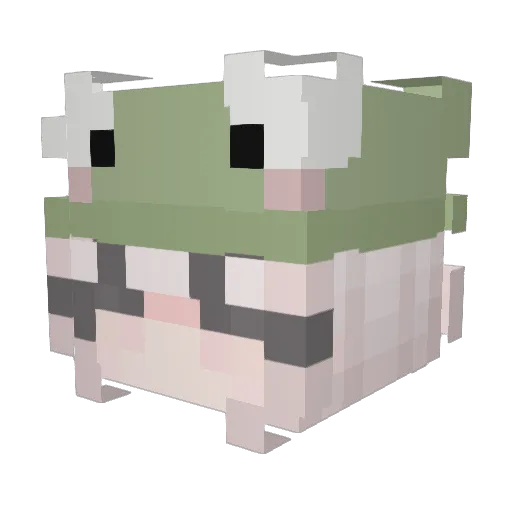 AlonModesto Minecraft avatar head, 3D render