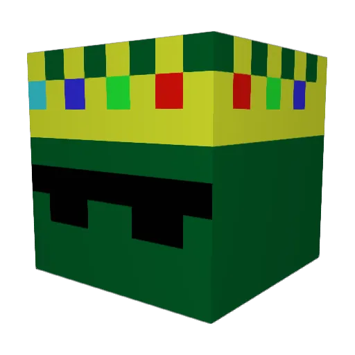AlonPonpon Minecraft avatar head, 3D render